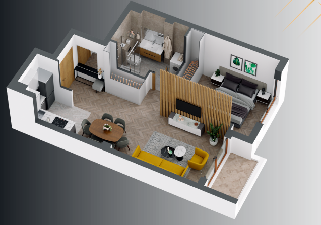 Квартира в Будве, Черногория, 67 м² - фото 5