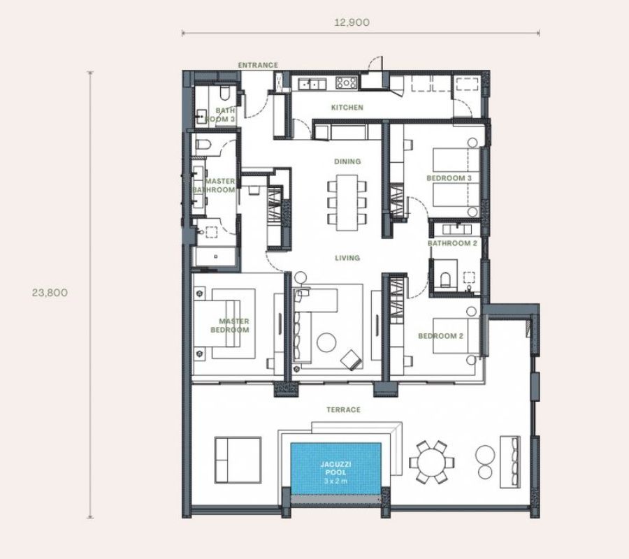 Квартира на Пхукете, Таиланд, 251 м² - фото 10