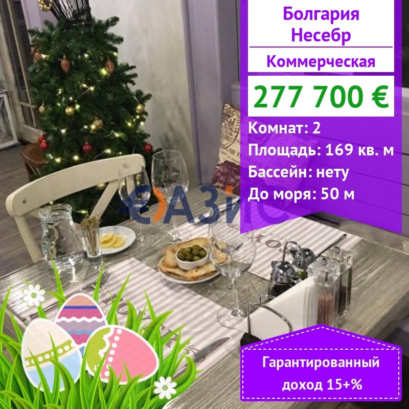 Коммерческая недвижимость в Несебре, Болгария, 169 м2 - фото 1