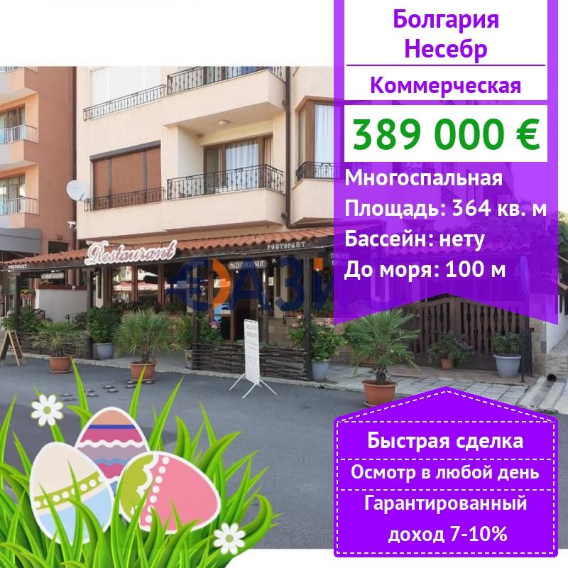 Коммерческая недвижимость в Несебре, Болгария, 364 м2 - фото 1