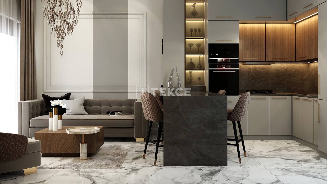 Апартаменты в Газипаше, Турция, 47 м² - фото 7