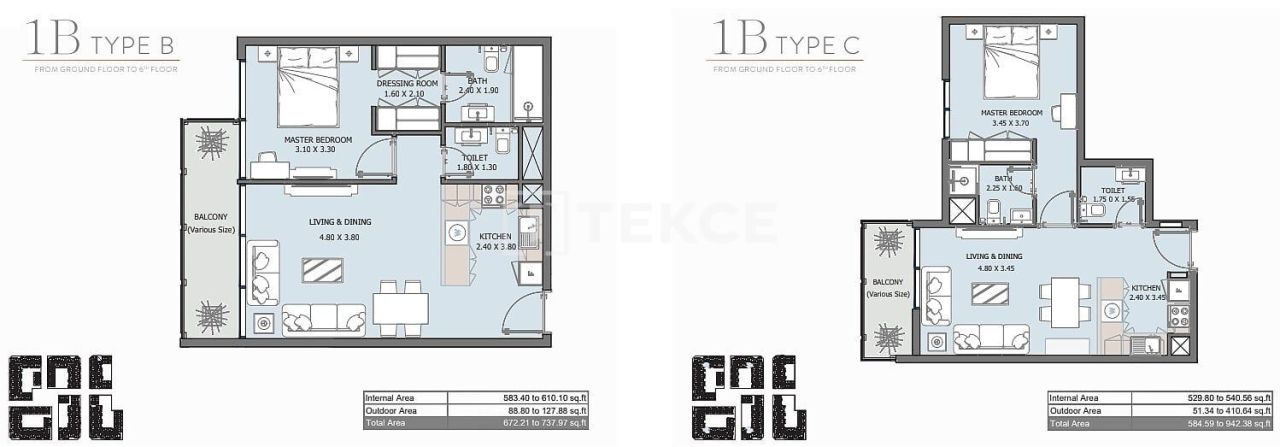 Апартаменты Масдар Сити, ОАЭ, 128 м² - фото 11