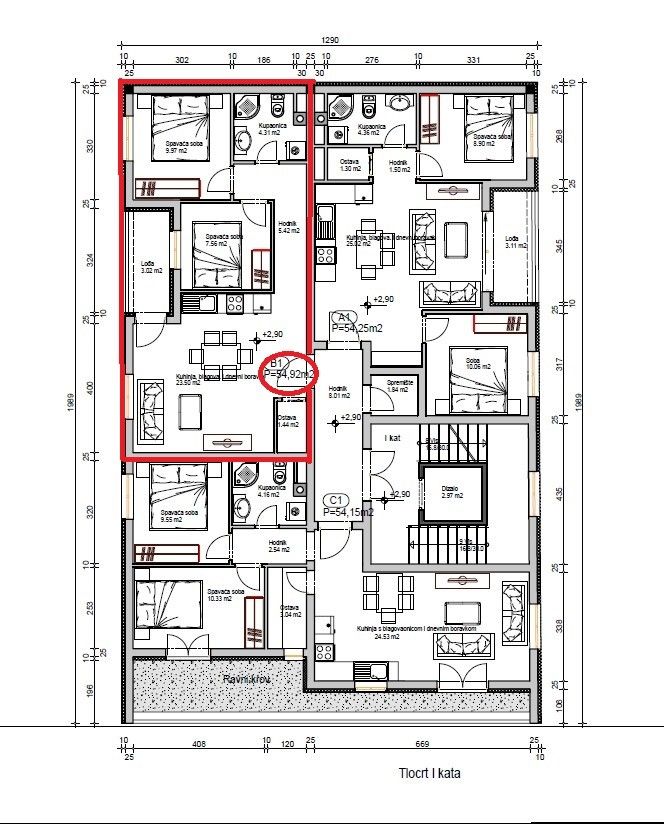 Квартира в Пуле, Хорватия, 54.92 м² - фото 1