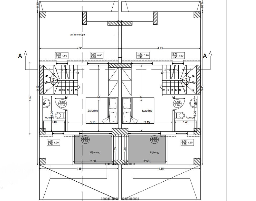 Мезонет на Халкидиках, Греция, 100 м² - фото 9