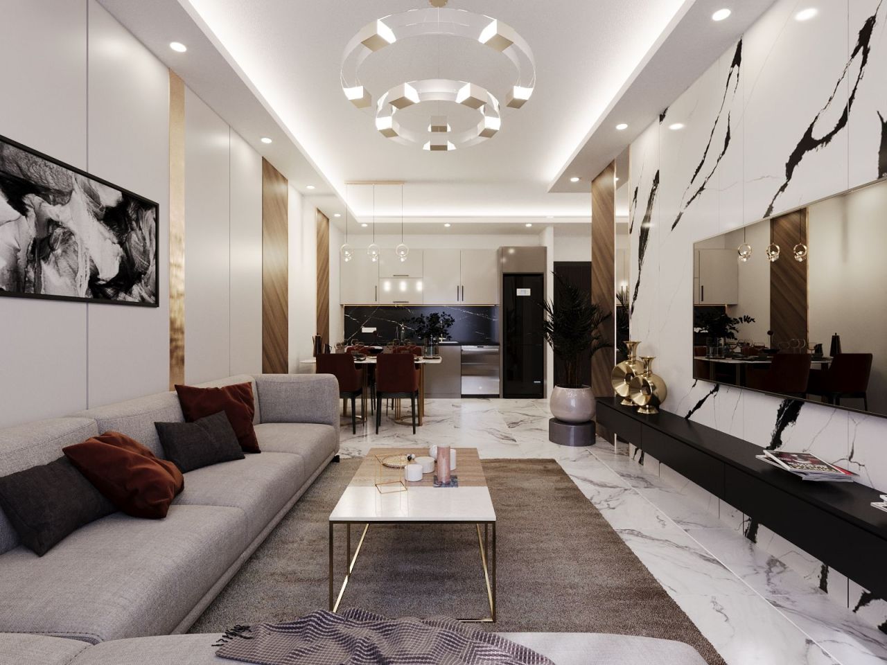 Апартаменты в Алании, Турция, 59 м² - фото 18