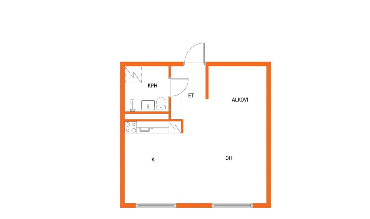 Квартира в Коуволе, Финляндия, 38 м² - фото 3