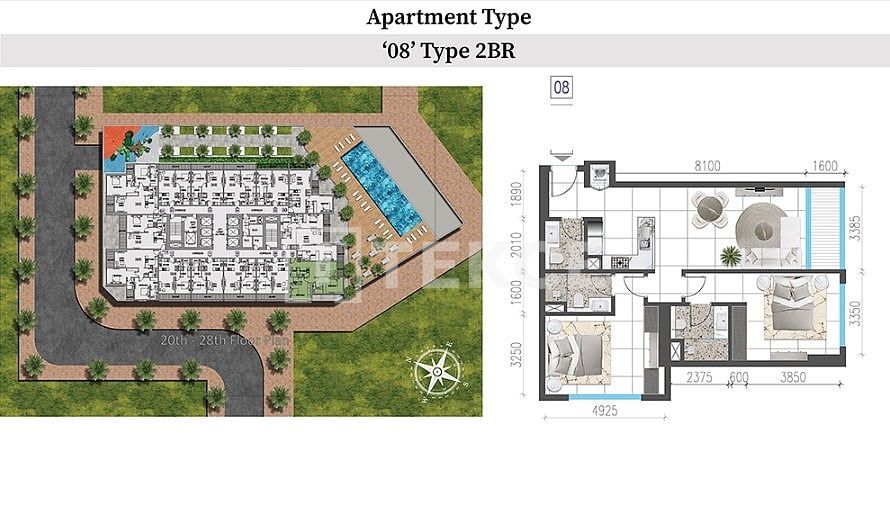 Апартаменты Маджан, ОАЭ, 76 м² - фото 16