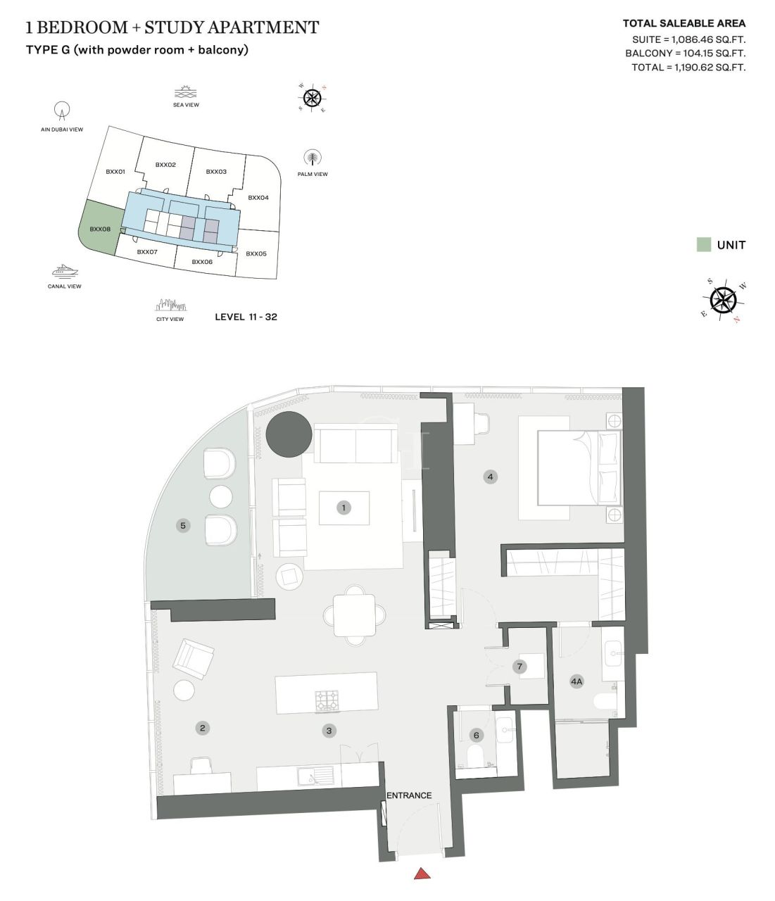Апартаменты в Дубае, ОАЭ, 77 м² - фото 18