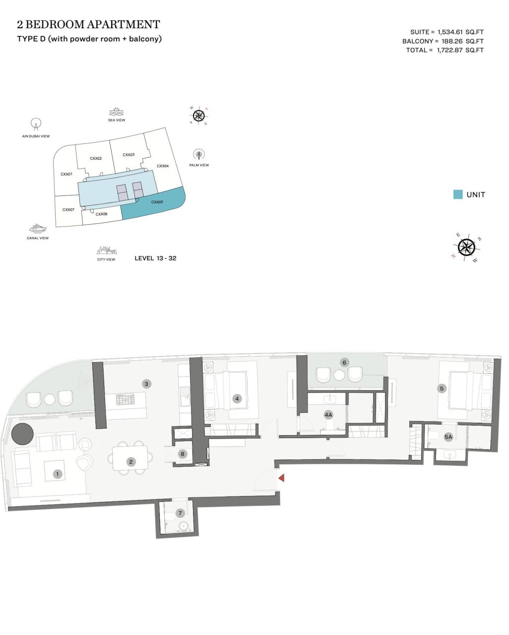 Апартаменты в Дубае, ОАЭ, 155 м² - фото 16