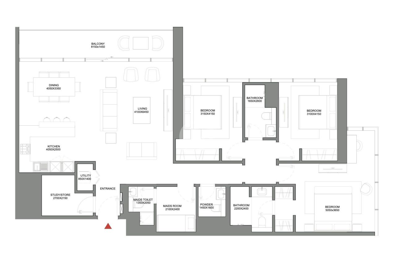 Апартаменты в Дубае, ОАЭ, 165 м² - фото 15