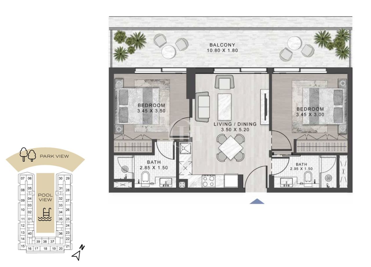 Апартаменты в Дубае, ОАЭ, 75 м² - фото 13