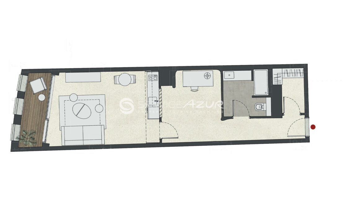 Апартаменты в Монако, Монако, 59 м² - фото 7