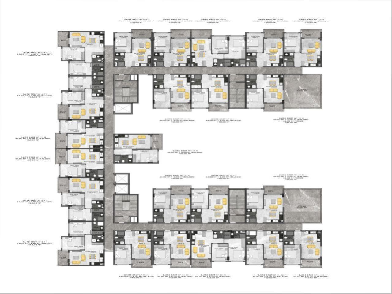 Квартира в Анталии, Турция, 54 м² - фото 3