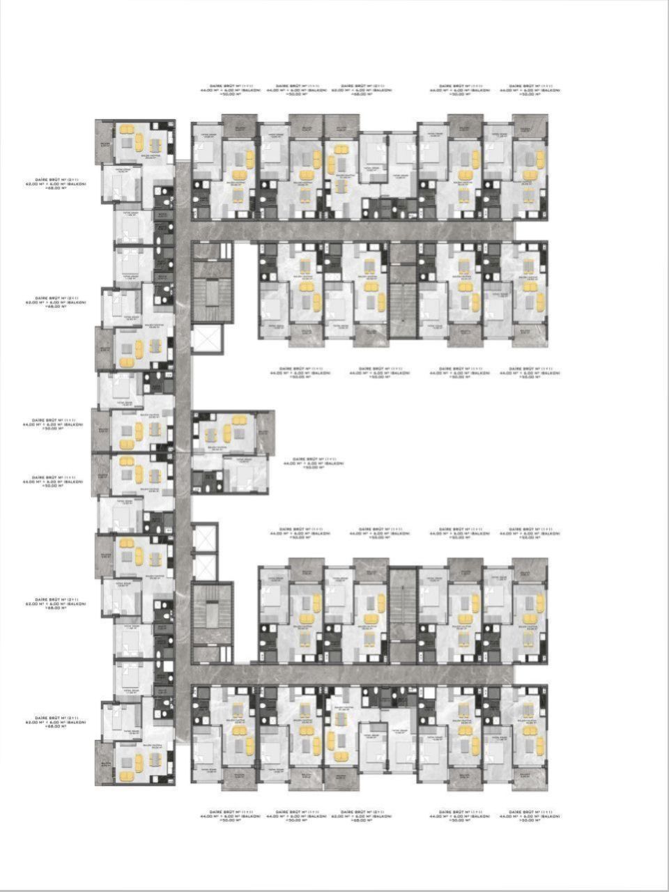 Квартира в Анталии, Турция, 54 м² - фото 4