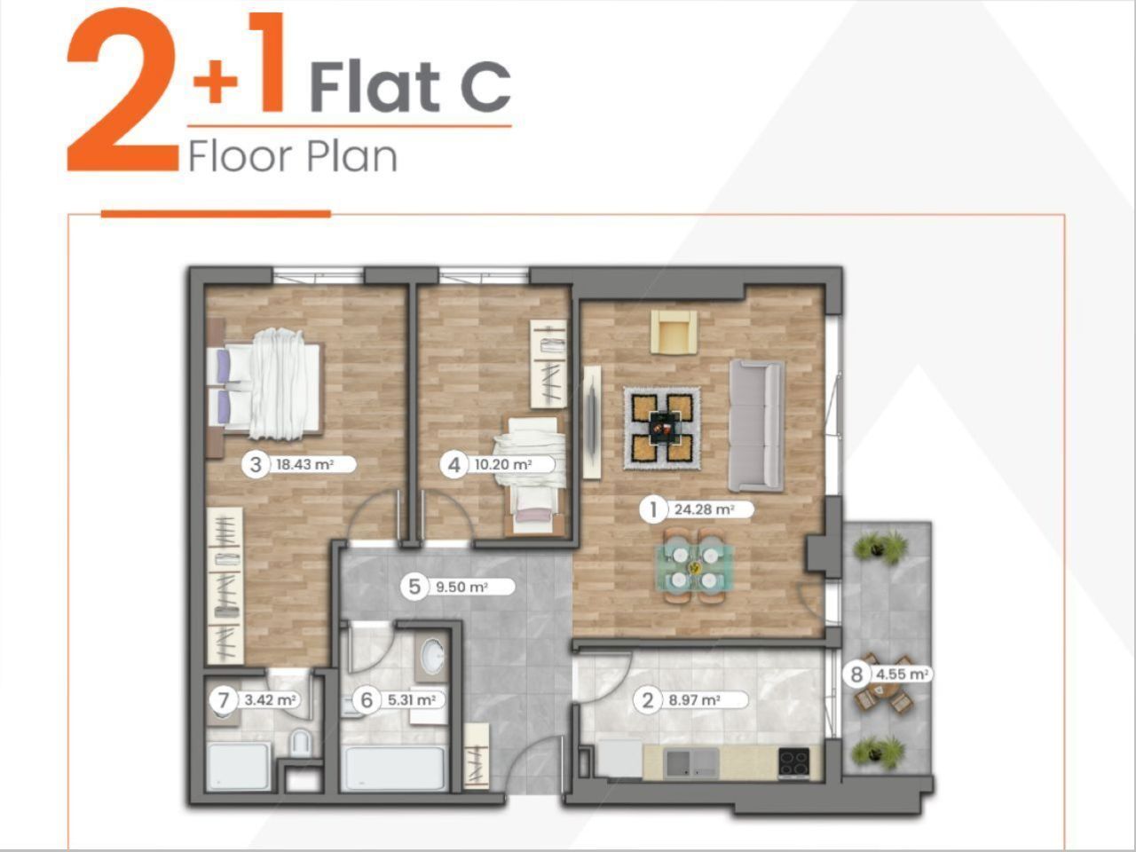 Квартира в Стамбуле, Турция, 116 м² - фото 4