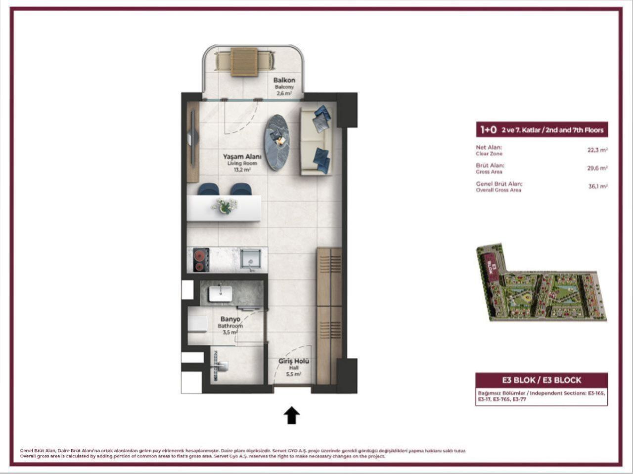 Квартира в Стамбуле, Турция, 42 м² - фото 7