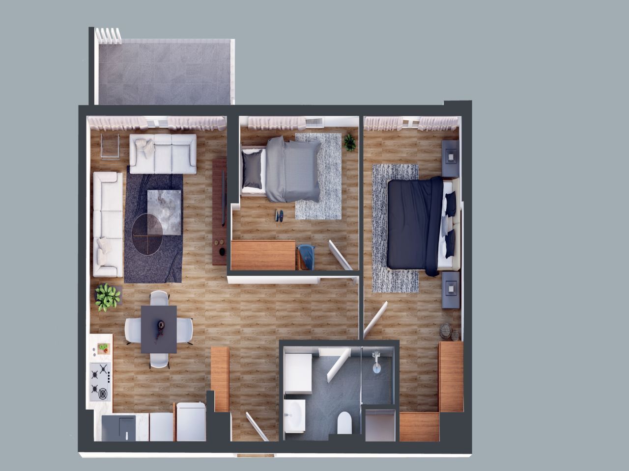 Квартира в Анталии, Турция, 67 м² - фото 9