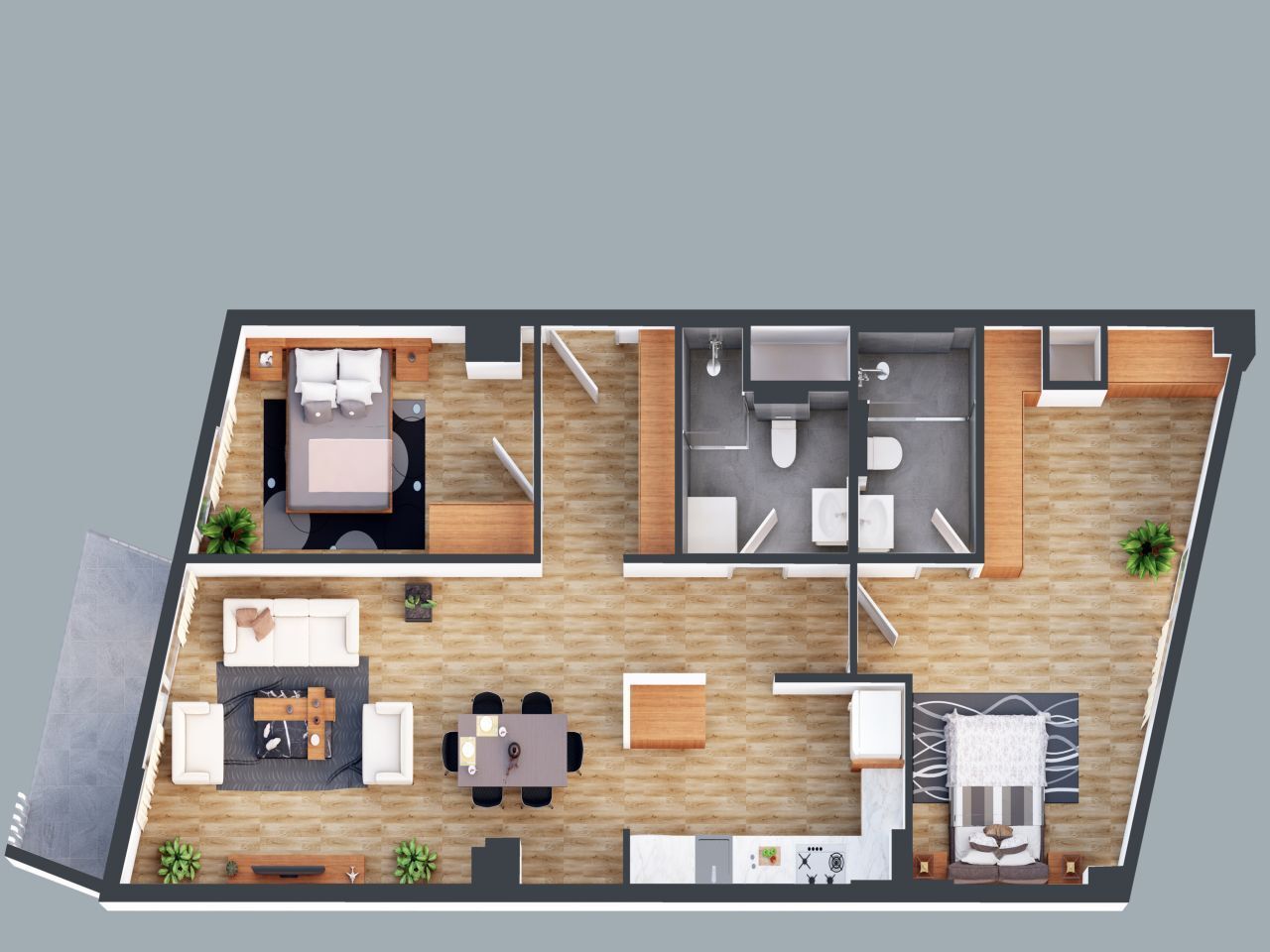 Квартира в Анталии, Турция, 67 м² - фото 10