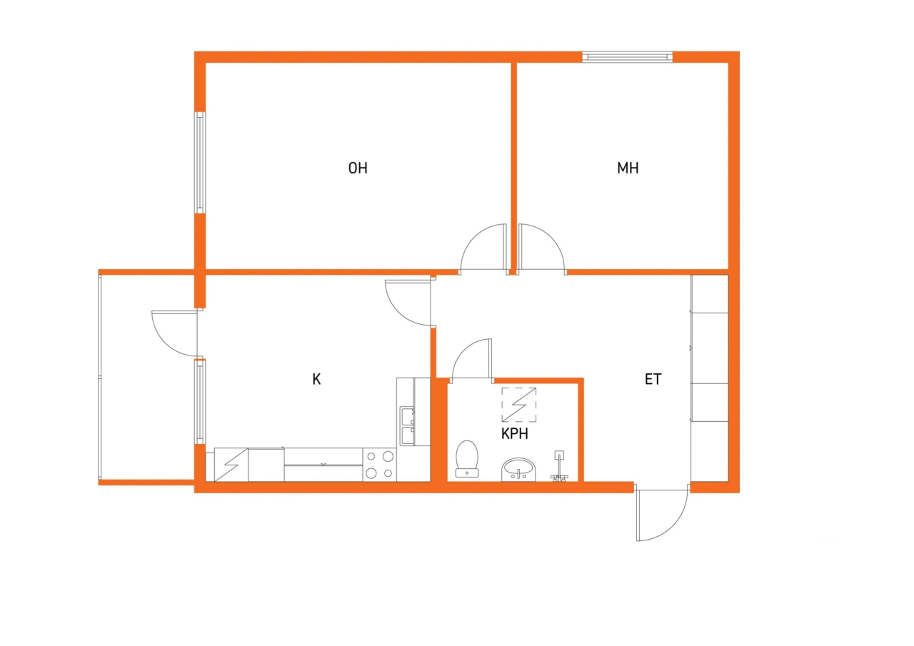 Квартира в Котке, Финляндия, 60.5 м² - фото 2