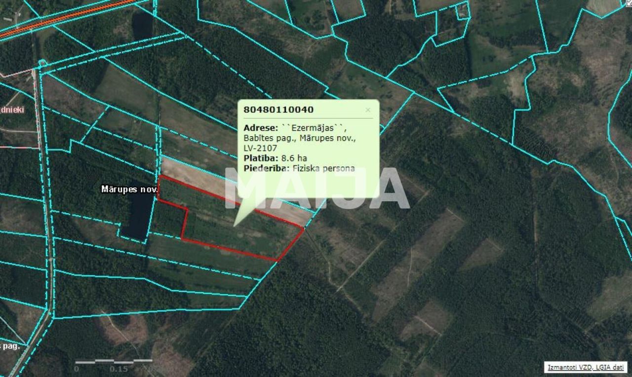 Земля в Бабите, Латвия, 86 000 м² - фото 1