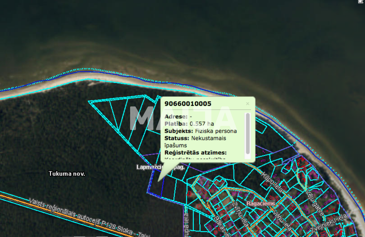 Земля Lapmezciems, Латвия, 5 570 м² - фото 2