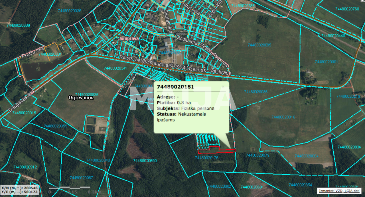 Земля Jumprava, Латвия, 24 000 м² - фото 3