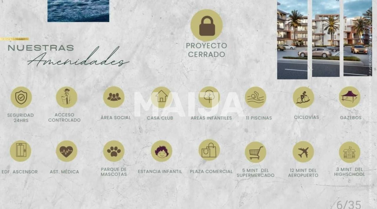 Апартаменты в Пунта-Кана, Доминиканская Республика, 55 м² - фото 11