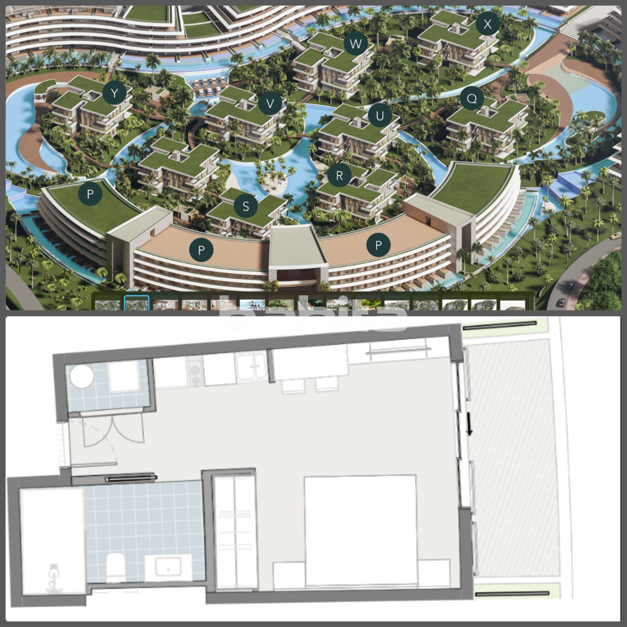 Апартаменты в Пунта-Кана, Доминиканская Республика, 48.17 м² - фото 2