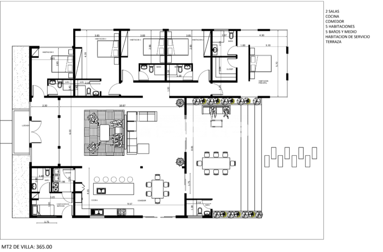 Дом в Лас Терренас, Доминиканская Республика, 365 м² - фото 2