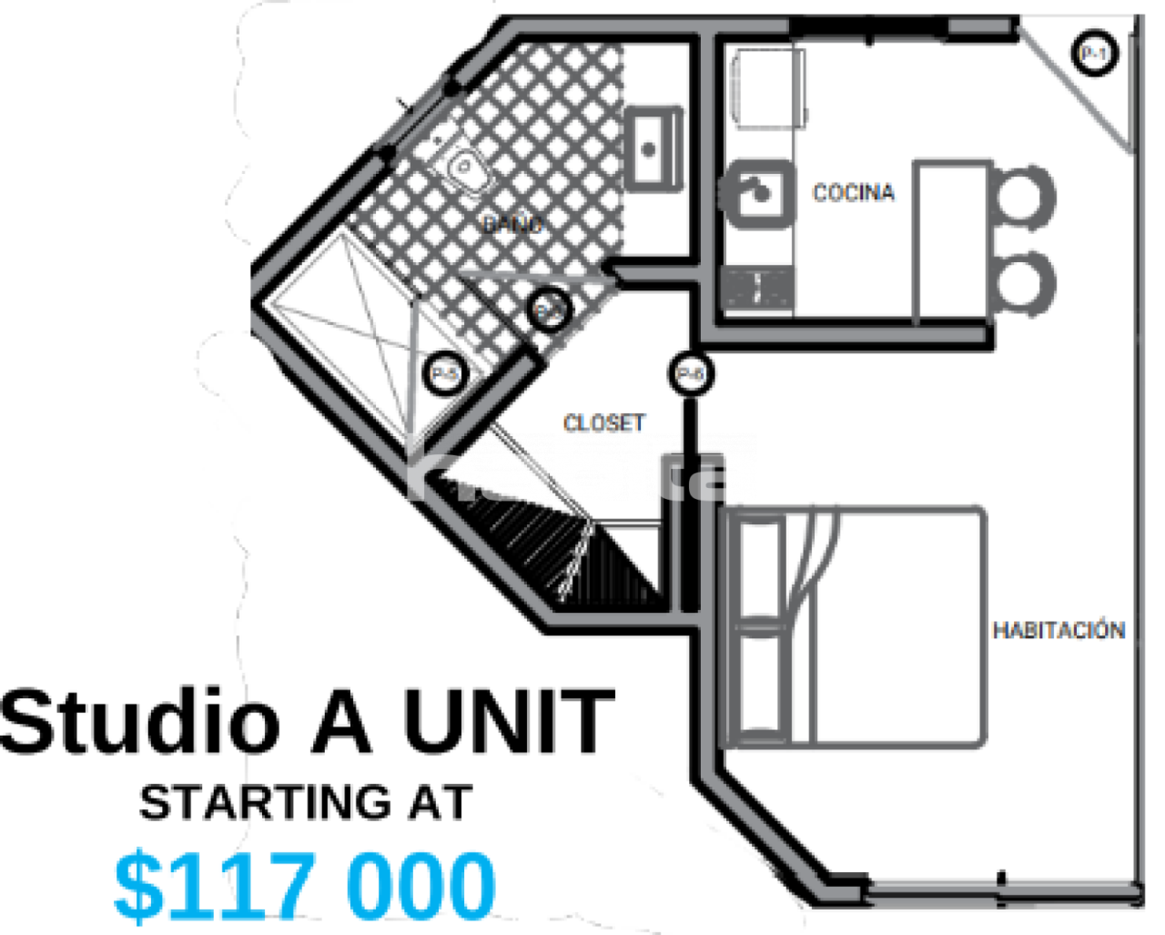 Апартаменты в Сосуа, Доминиканская Республика, 45 м² - фото 2