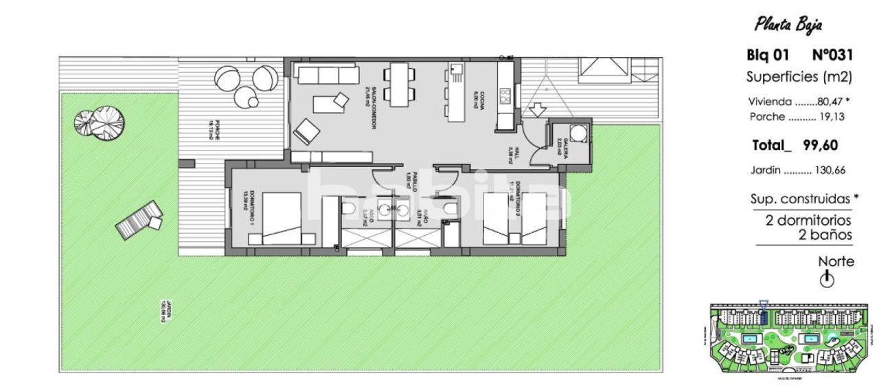 Апартаменты в Гуардамар-дель-Сегура, Испания, 80.47 м² - фото 2