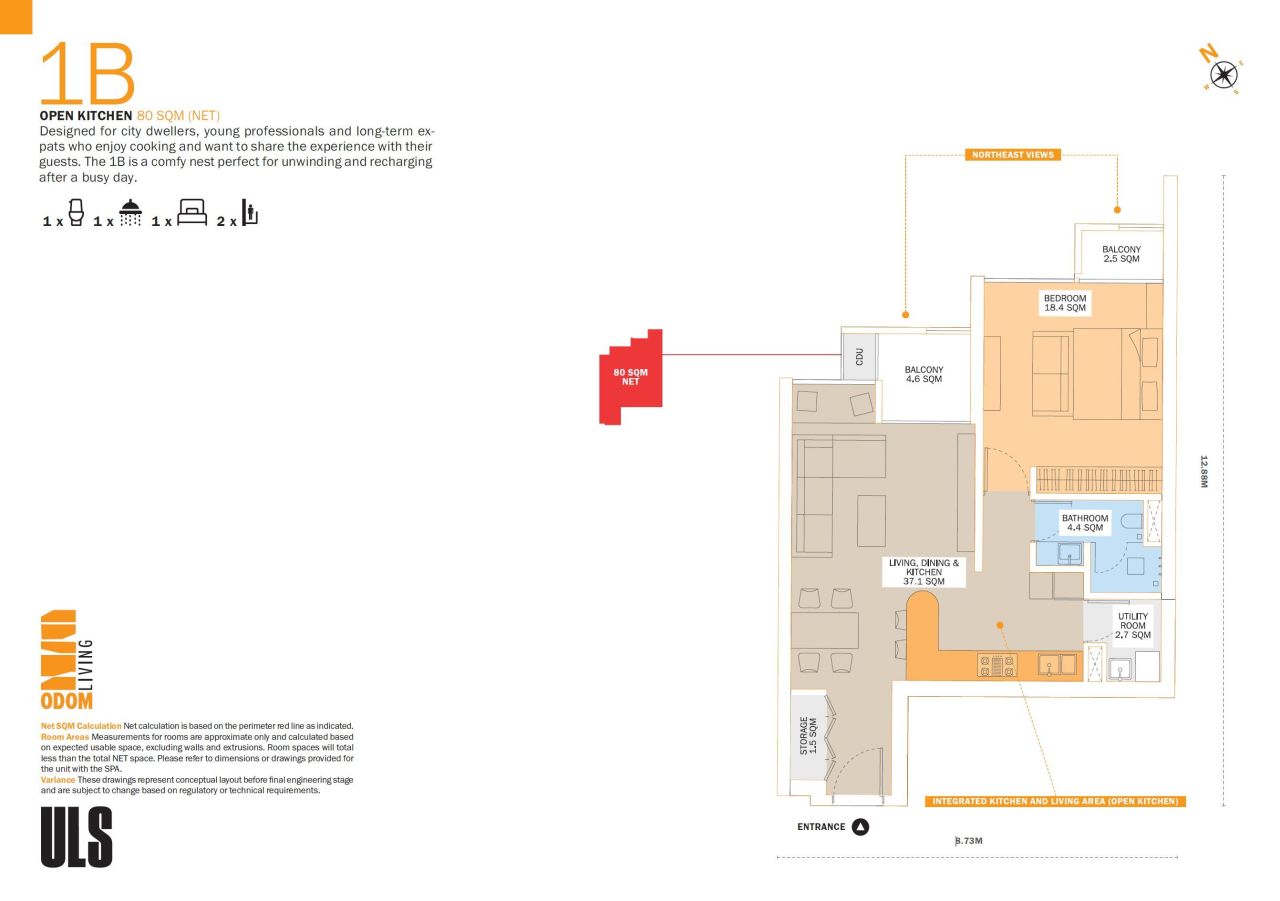 Квартира в Пномпене, Камбоджа, 80 м² - фото 15