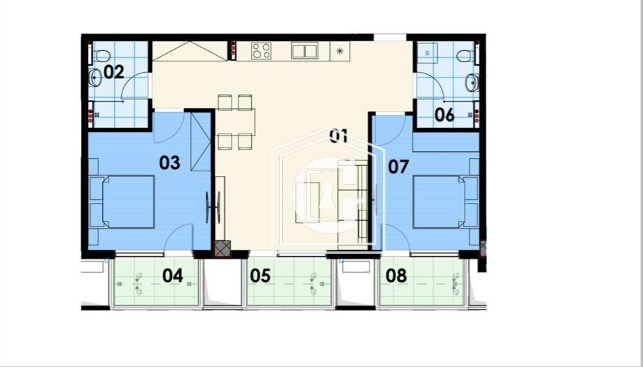 Апартаменты в Будве, Черногория, 82 м² - фото 10