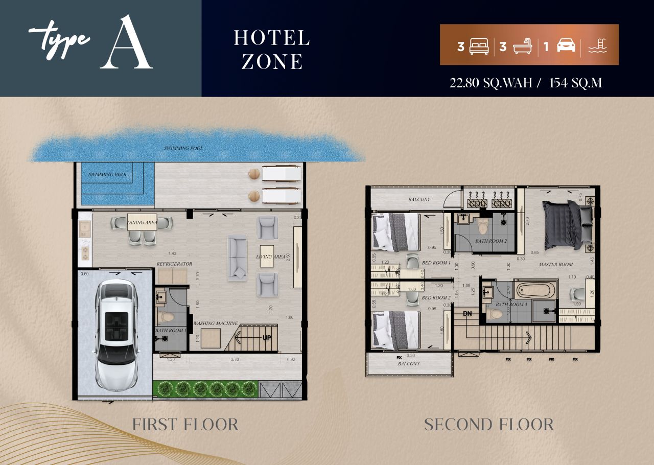 Таунхаус в Паттайе, Таиланд, 154 м² - фото 3