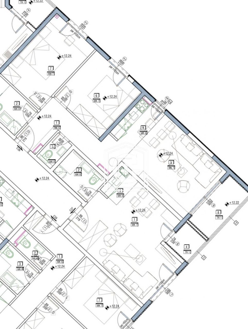 Апартаменты в Бечичи, Черногория, 94 м² - фото 9