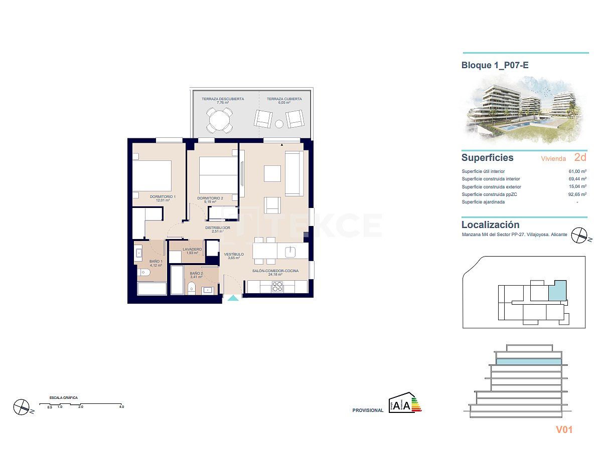 Апартаменты в Вильяхойосе, Испания, 80 м² - фото 17