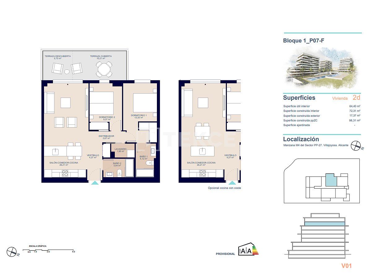 Апартаменты в Вильяхойосе, Испания, 111 м² - фото 18