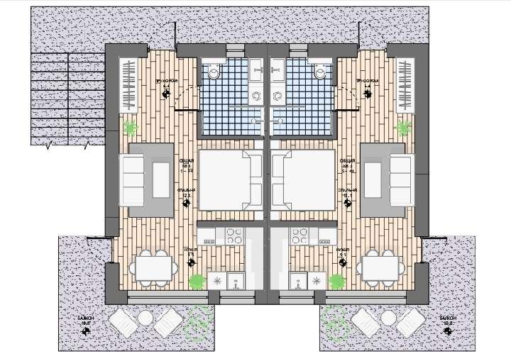 Квартира в Добра Воде, Черногория, 44 м² - фото 4