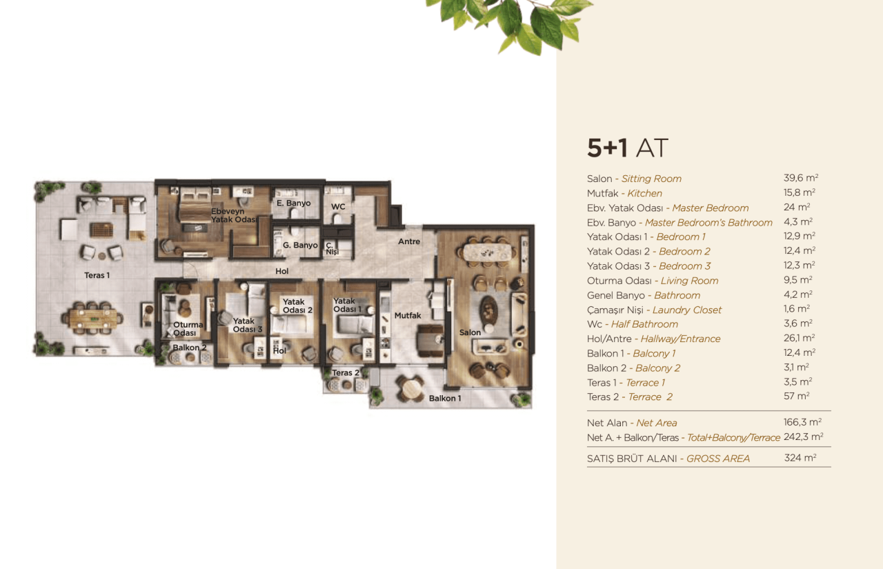 Квартира в Стамбуле, Турция, 95 м² - фото 19