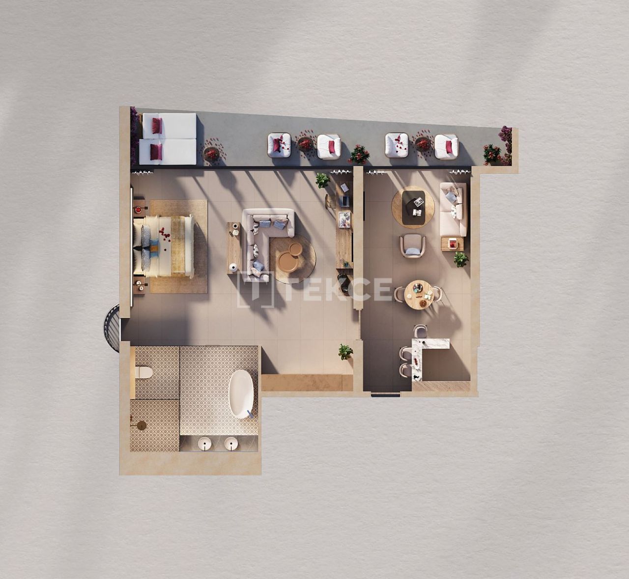 Отель, гостиница Острова Мир, ОАЭ, 57 м² - фото 13