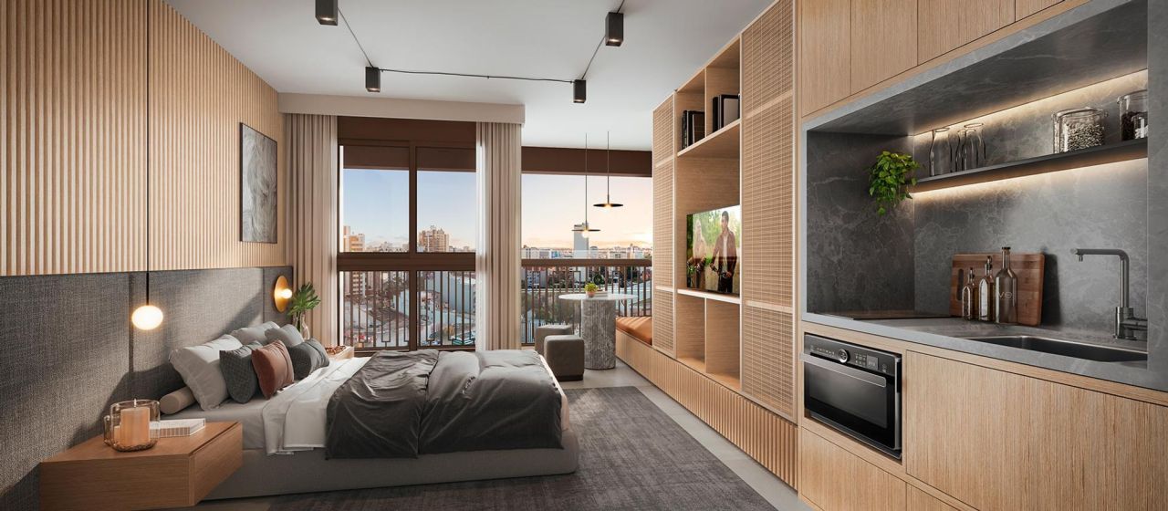 Квартира Сан Паулу, Бразилия, 27 м² - фото 12