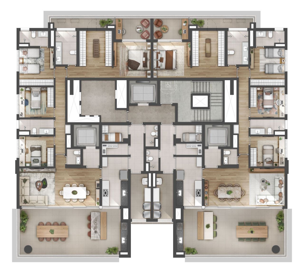 Квартира Сан Паулу, Бразилия, 224 м² - фото 11