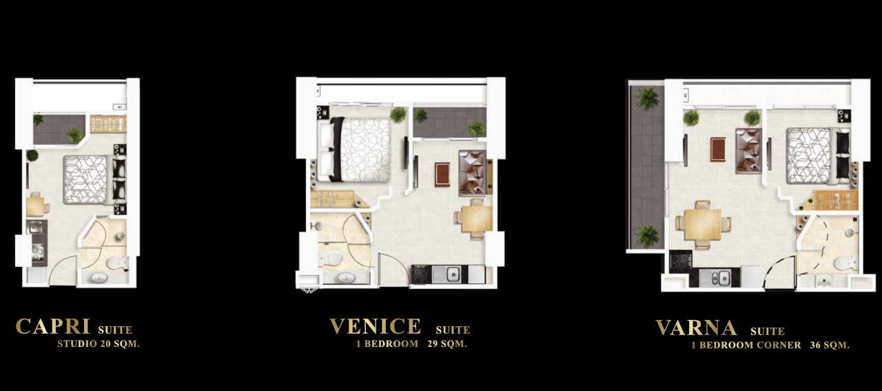 Апартаменты в Паттайе, Таиланд, 40 м² - фото 14