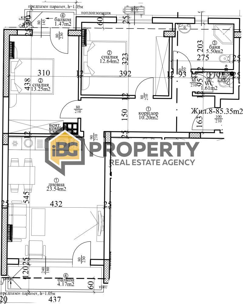 Апартаменты в Варне, Болгария, 115 м² - фото 7