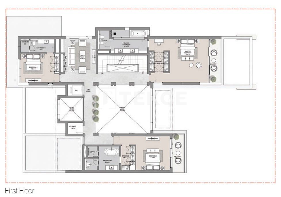 Вилла Остров Синия, ОАЭ, 1 450 м² - фото 16