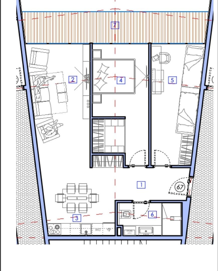 Квартира в Баре, Черногория, 80 м² - фото 7