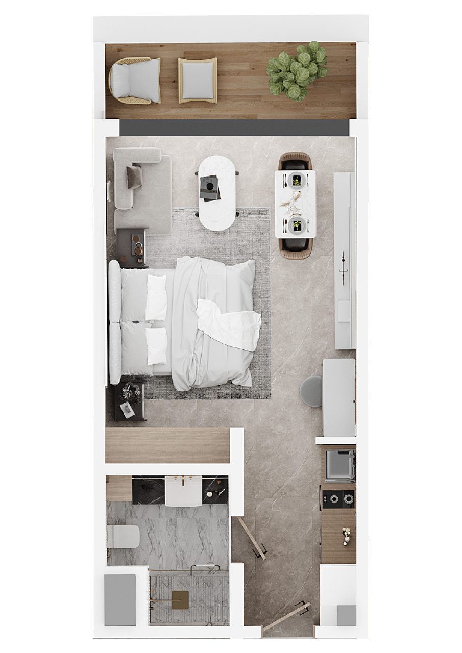 Квартира в Дубае, ОАЭ, 48.12 м² - фото 13