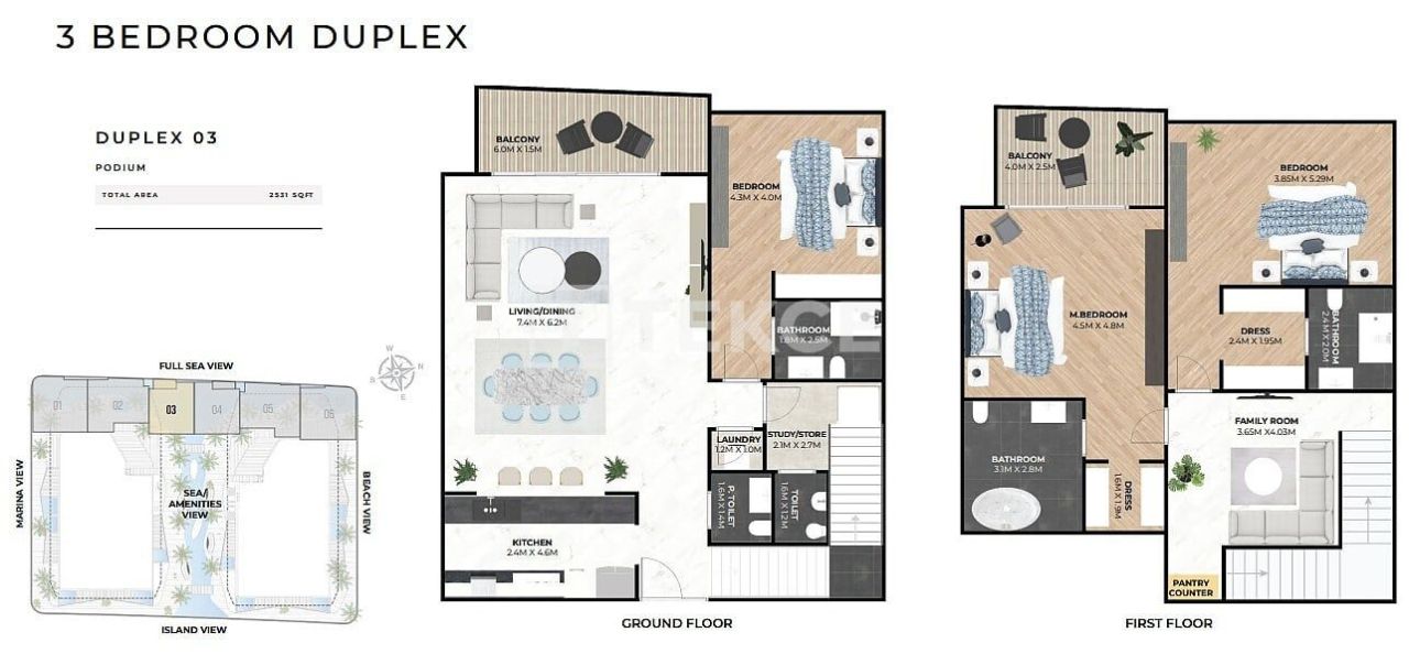 Апартаменты в Дубае, ОАЭ, 177 м² - фото 18