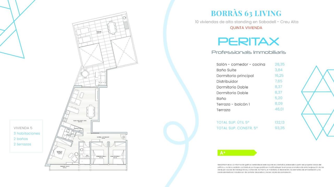 Апартаменты в Сабаделе, Испания, 136 м² - фото 1