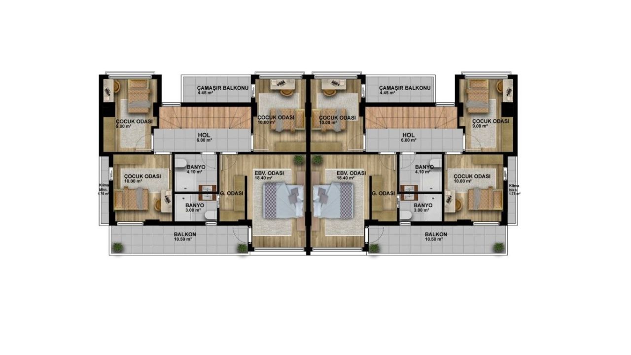 Вилла в Мерсине, Турция, 190 м² - фото 9